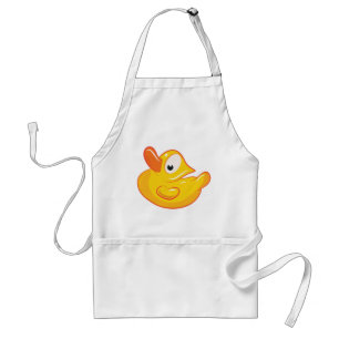 Tablier Canard en caoutchouc jaune