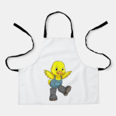 Tablier Canard en fermier avec des bottes (Recto)