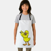 Tablier Canard en musique avec Flûte (Insitu)