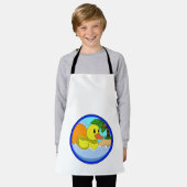 Tablier Canard sur la plage avec palmiers.PNG (Porté)