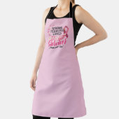 Tablier Cancer du sein Survivant Forte sans peur aimée (Insitu)