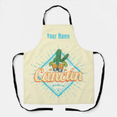 Tablier Cancun Mexique Dancing Cactus Tequila Vintage (Recto)