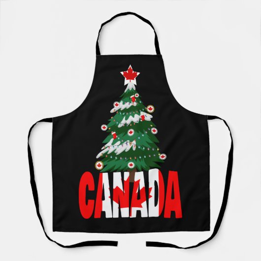 Tablier Canda Christmas Canadian Xmas Tree  (Recto)