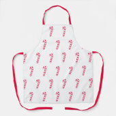 Tablier Candy Cane Christmas Apron (Recto)