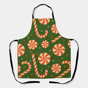 Tablier Candy cane vintage motif rétro de Noël