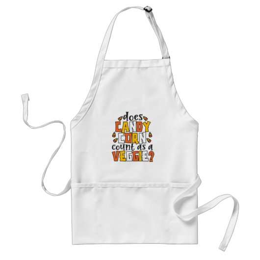 Tablier Candy Corn Automne Halloween Fun (Devant)