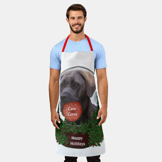 Tablier Canne Corso Noël (Porté)