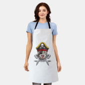 Tablier Capitaine Pirate Chat Hommes Jolly roger Drapeau C (Porté)