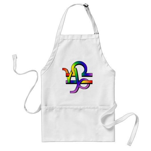 Tablier Capricorne et Balance de GLBT (Devant)