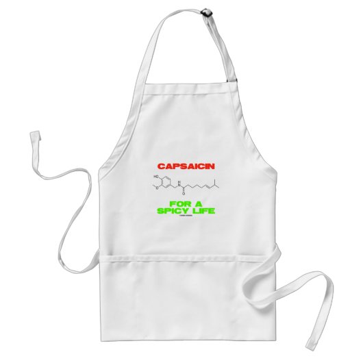 Tablier Capsaicine Pour Une Vie Épicée Structure Chimique (Devant)
