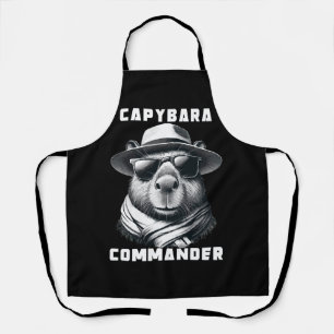 Tablier Capybara avec lunettes de soleil Capy Commandant