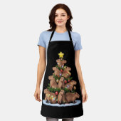 Tablier Capybara Cadeau Arbre de Noël Funny Xmas Capy (Porté)