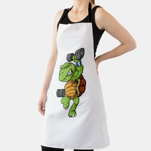 Tablier caractère de tortue avec haltères (Insitu)