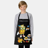 Tablier Caractère du livre de recette de dessin (Porté)