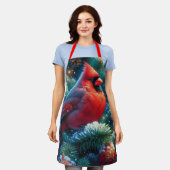 Tablier Cardinal de Noël/hiver (Porté)