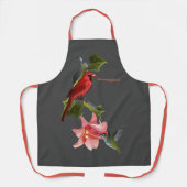 Tablier Cardinal et Colibri rose Lily et Ivy (Recto)