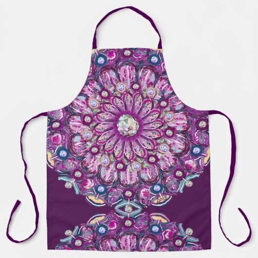 Tablier Cardinal Red Rosace (Recto)