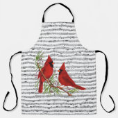 Tablier Cardinaux et musique (Recto)