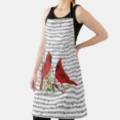 Tablier Cardinaux et musique (Insitu)