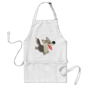 Tablier Caricature adorable Wolf Apron