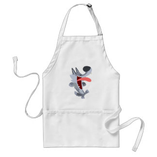 Tablier Caricature Dansante Cute Wolf Apron