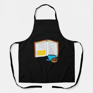 Tablier Caricature de café et de beignets