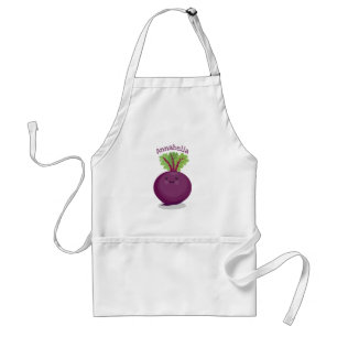 Tablier Caricature de la cuisine à la racine de betterave