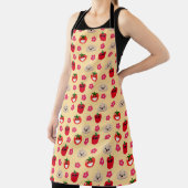 Tablier Caricature de motif arrière - plan de légumes joye (Insitu)