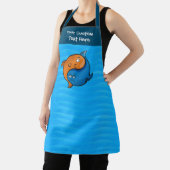Tablier Caricature de poisson Yin Yang (Insitu)