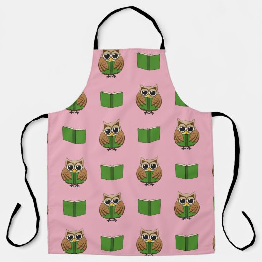 Tablier Caricature du livre de lecture de la Chouette (Recto)