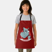 Tablier Caricature hippo de Noël (Insitu)