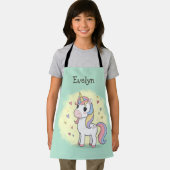 Tablier Caricorne mignonne avec Mane arc-en-ciel (Insitu)