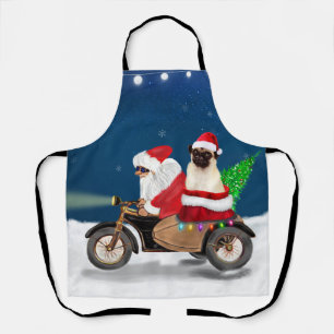 Tablier Carlin Chien Noël Père Noël