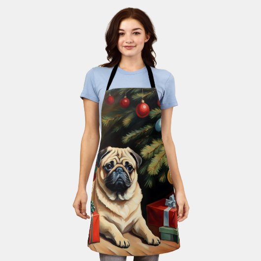 Tablier Carlin fête Noël (Porté)