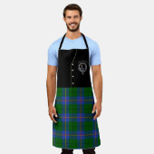 Tablier Carmichael Clan Badge & Tartan Kilt (Porté)