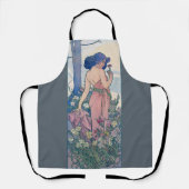 Tablier Carnation (Quatre Fleurs), Alphonse Mucha (Recto)