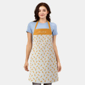 Tablier Carotte motif légume (Porté)
