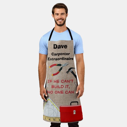 Tablier Carpenter Extraordinaire Tools Monogramme (Porté)