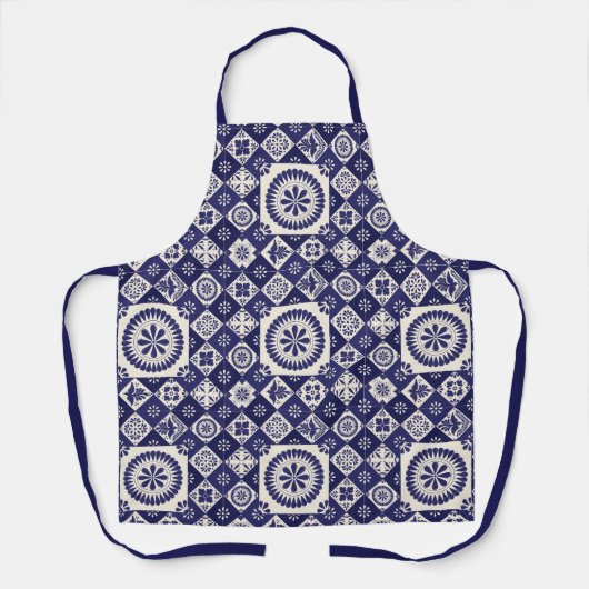 Tablier Carreau bleu de Talavera (Recto)