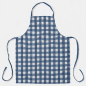 Tablier Carreaux Gingham Bleu et Blanc (Recto)