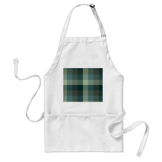 Tablier Carreaux Vichy Vert Design  (Devant)