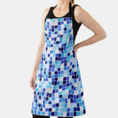 Tablier Carrelage de la piscine, Carrelage en mosaïque ble (Insitu)