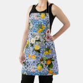 Tablier Carrelage de style sicilien avec fleurs et citron  (Insitu)