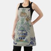 Tablier Carrelage Delft Antique Pot de Fleur Céramique (Insitu)