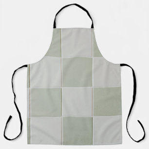 Tablier Carrelage gris et blanc