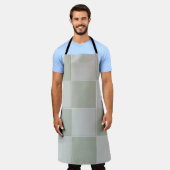 Tablier Carrelage gris et blanc (Porté)
