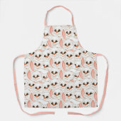 Tablier Carrelage mignon lapins de Pâques Vacances (Recto)