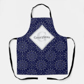 Tablier Carrelage personnalisé Ditsy Winter Snow Angels (Recto)