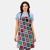 Tablier Carrés Art déco (Porté)