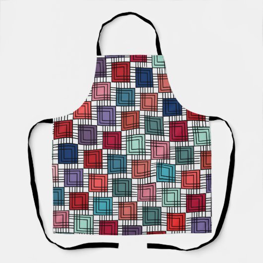 Tablier Carrés Art déco (Recto)